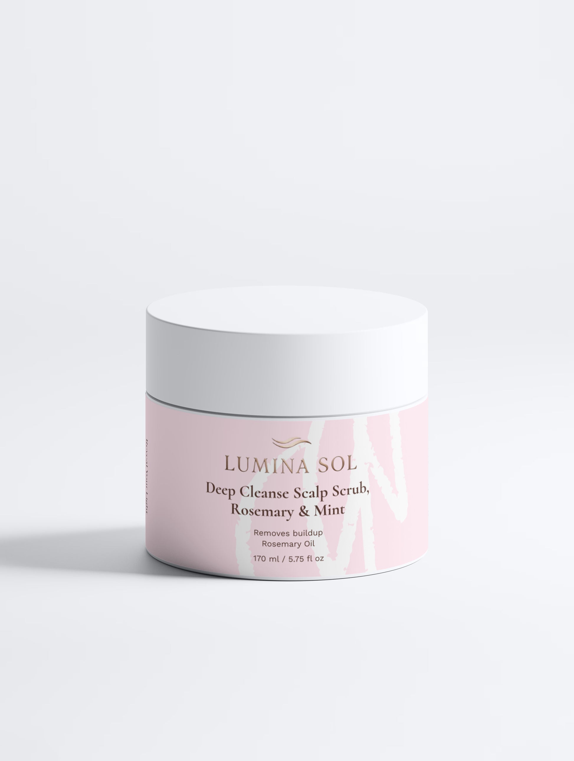 Deep Cleanse Scalp Scrub Rosemary and Mint — front view of green jar with product label