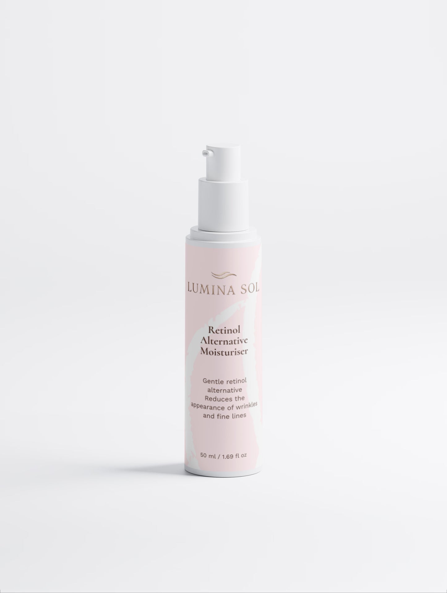 Anti-Aging Moisturiser — angled view showing product label and pump detail