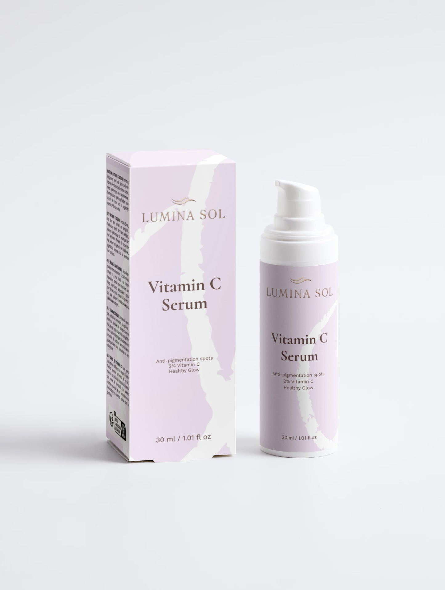 Dark Spot Routine — Vitamin C Serum bottle close-up	