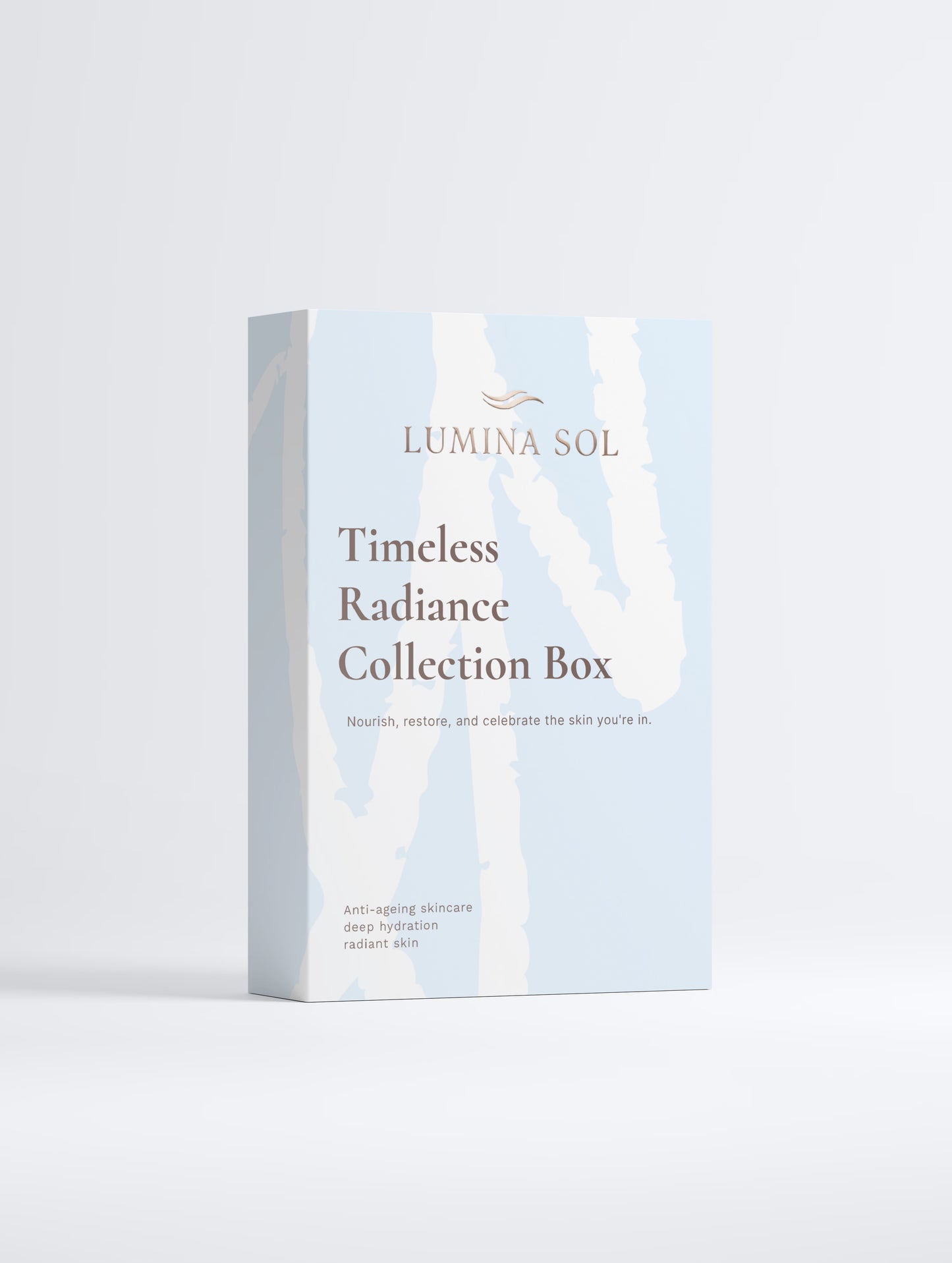 Timeless Radiance Collection Box — three products on white background
