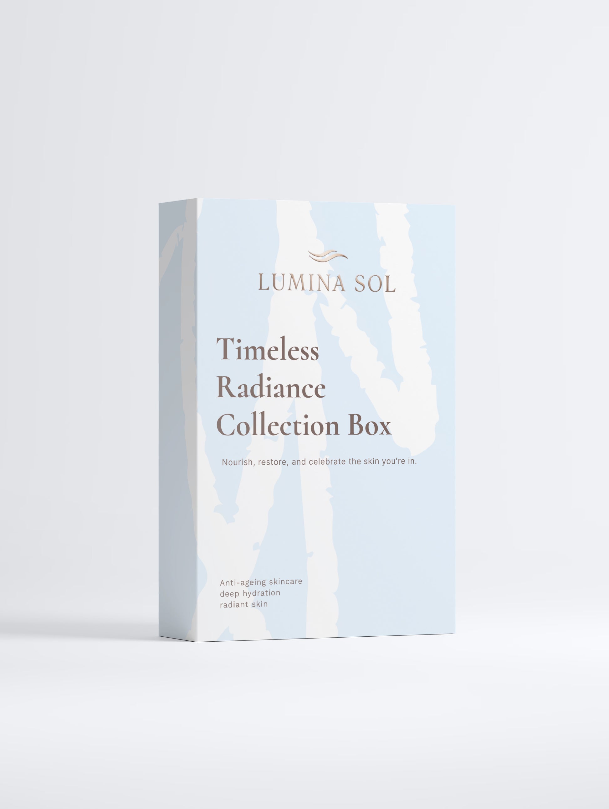 Timeless Radiance Collection Box — three products on white background