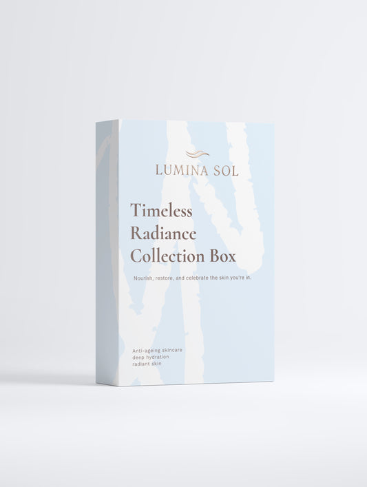 Timeless Radiance Collection Box — three products on white background