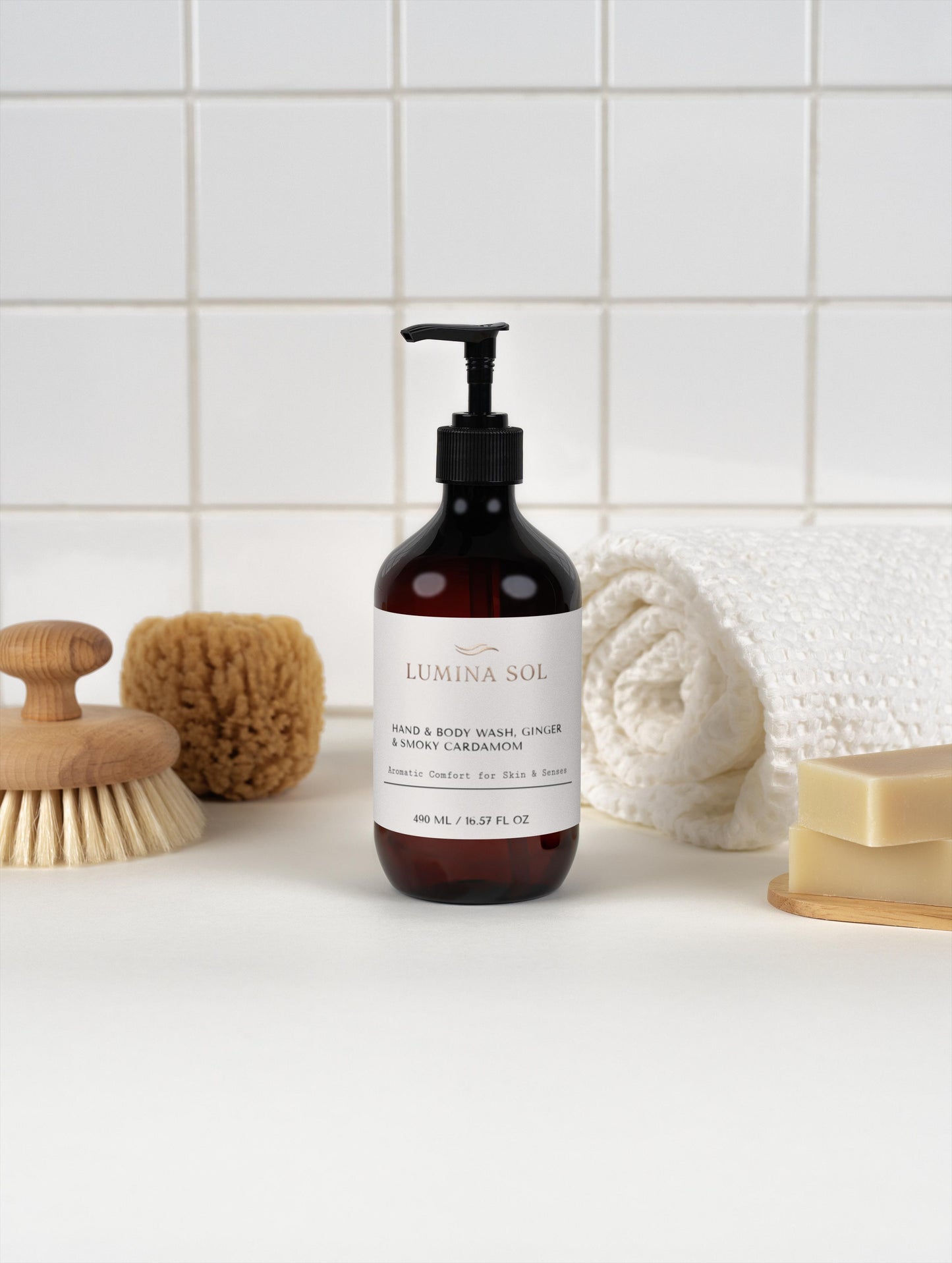 Hand & Body Wash, Ginger & Smoky Cardamom